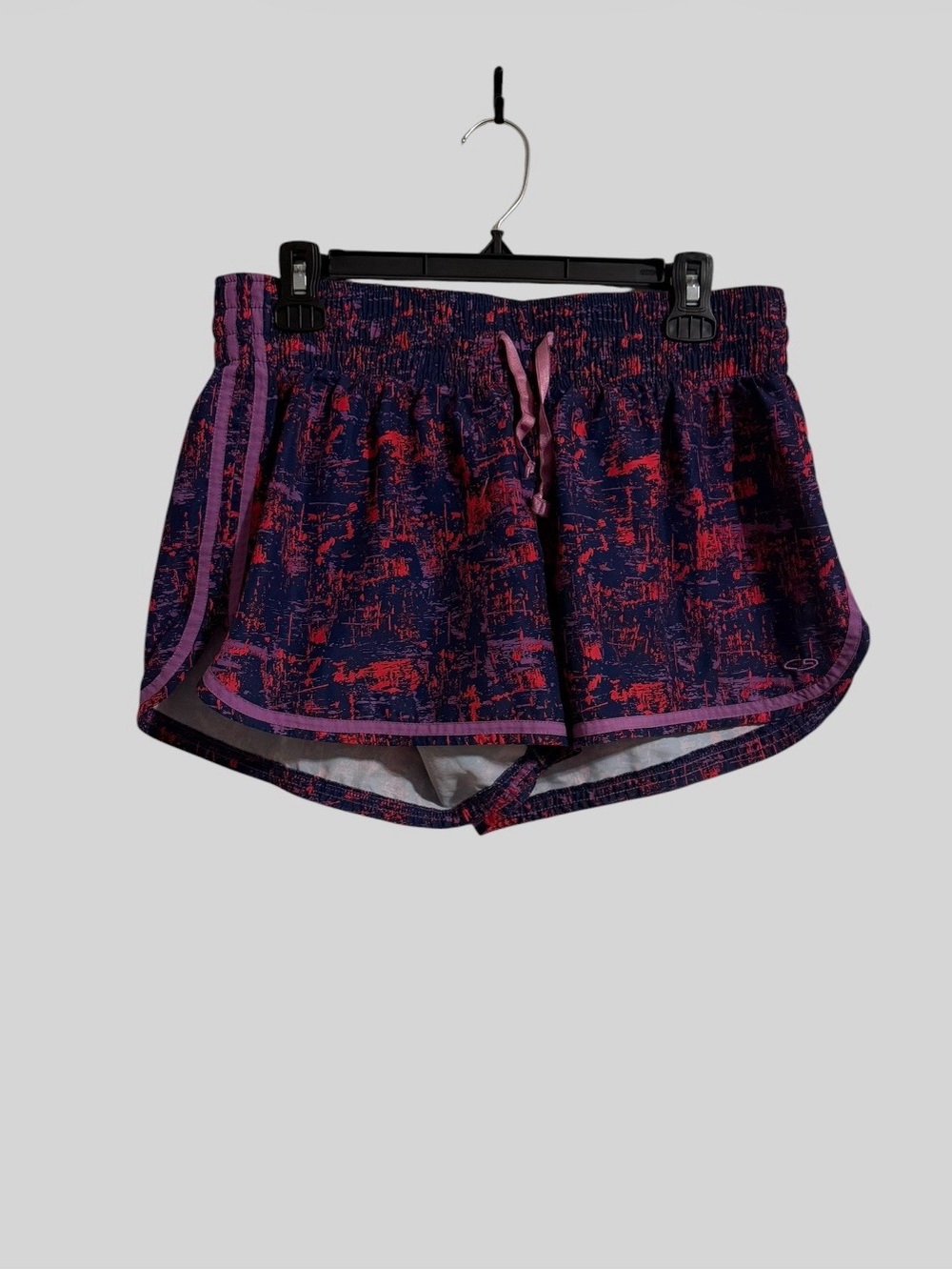 Champion Women's Navy Shorts Colorful Abstract Print